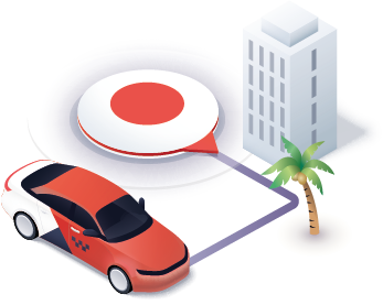 Suivez le déplacement de votre taxi sur la carte