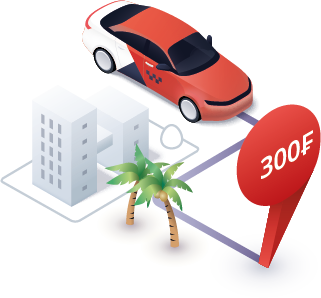 Nul besoin de négocier le prix du trajet avec le chauffeur, l'application elle-même calculera le coût