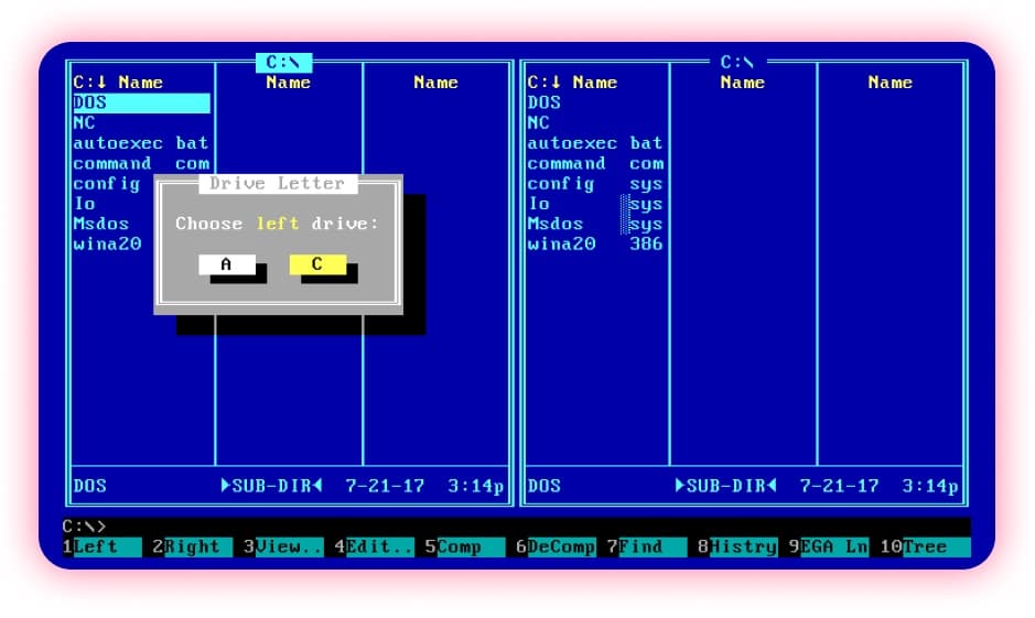 Dos programs. Редактор на MS dos. DOSBOX dos+Norton Commander. Текстовый редактор MS-dos 3. Интерфейс MS dos первая версия 1.19.